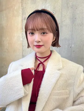 ショート カラー グレージュ/レイヤー /ボブ/moyu🎀のヘアスタイル