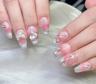 ネイル candy nail 韓国風ワンホンネイルのネイルデザイン