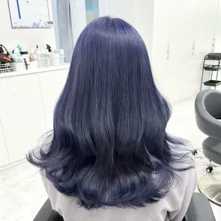ロング カラー 韓国/うる艶カラー 💙ayana💙のヘアスタイル