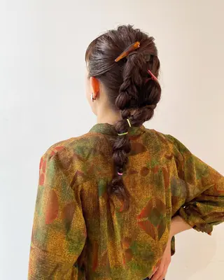 ヘアアレンジ 小日向 沙織のヘアスタイル