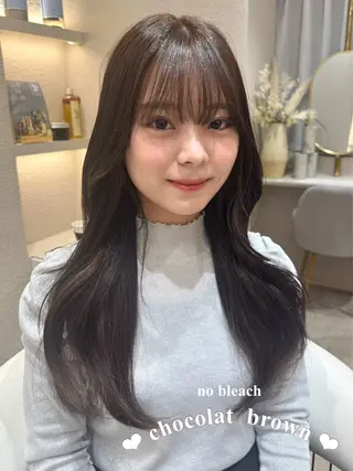 ロング カラー 🍑透明感color 🍑MOMOKA🍑のヘアスタイル