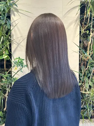 ミディアム カラー 暖色/レイヤーカット /艶髪/髪質改善/のマツエク・マツパデザイン