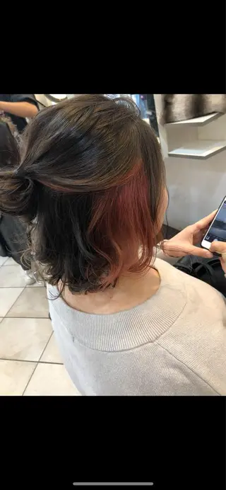 ミディアム カラー HAIR MAKE Avalon 橋本店所属・💎白髪染めも対応 🙆👌山本明菜のヘアスタイル