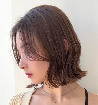 カラー 莉乃/縮毛矯正/髪質 改善/艶カラーのヘアスタイル