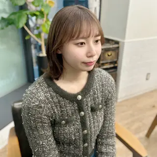 セミロング カラー 🎀オタク美容師艶髪 カラーERINA🎀のヘアスタイル