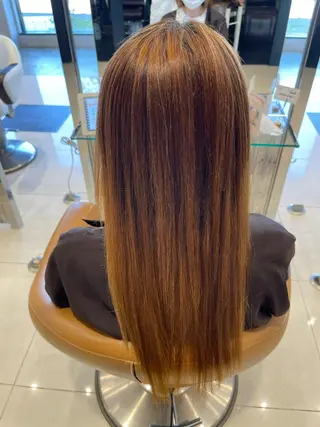 ロング EARTH  紫竹山 🦋本間未来🦋のヘアスタイル