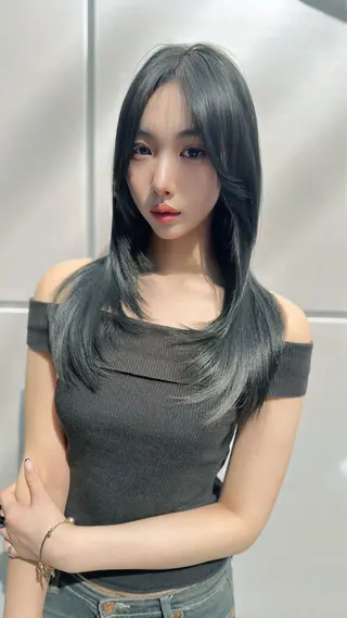 ロング 中韓🇨🇳🇰🇷 🤍TAKAHIROのヘアスタイル