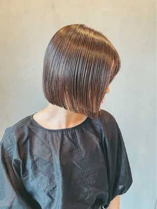 ショート ボブ/透明感カラー 長岡/三浦めい🌟のヘアスタイル