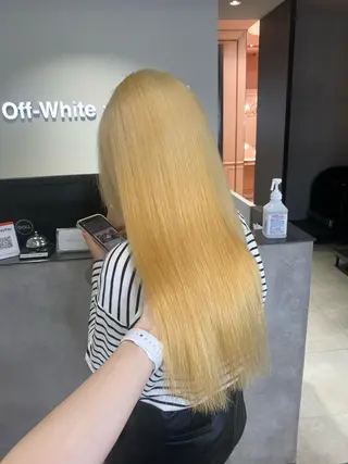 ロング 韓国風モテヘア 🇰🇷aki♡のヘアスタイル