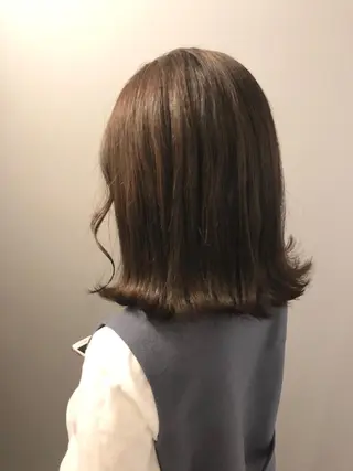 ミディアム カラー 横浜美容室／暖色系 michika🌹のヘアスタイル
