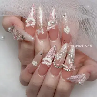 ネイル momo 長さだしのネイルデザイン