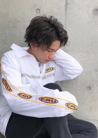 パーマ メンズ 森本裕/オーナー/ スパイラルパーマのヘアスタイル