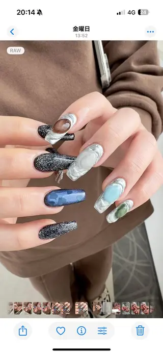 ネイル m kaori𓃟のネイルデザイン
