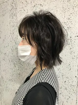 ミディアム パーマ steed tokyo所属・KOOKI スティードトーキョーのヘアスタイル