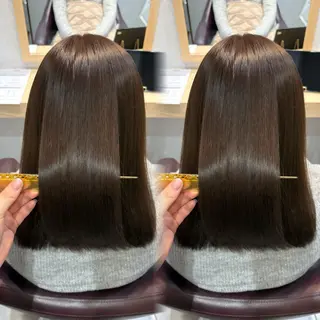 セミロング カラー 透明感/チョコカラー 💍TAMA💍のヘアスタイル