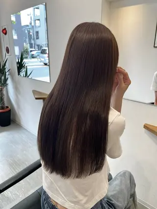 ロング カラー conne&riri所属・MAYU 💚森下のヘアスタイル