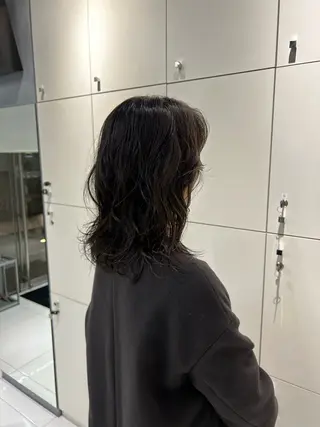 ミディアム パーマ 宇都宮 育実のヘアスタイル