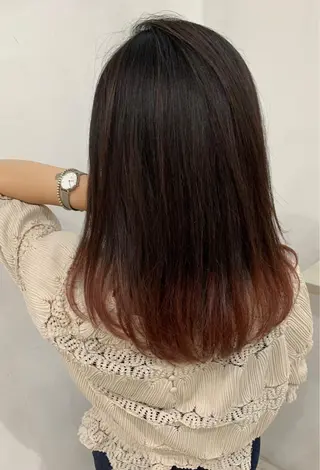 ロング カラー 京都大人女性ショート 徒歩1分/秋山のヘアスタイル