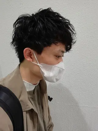 メンズ パーマ Ash 店長 木村 和人のヘアスタイル