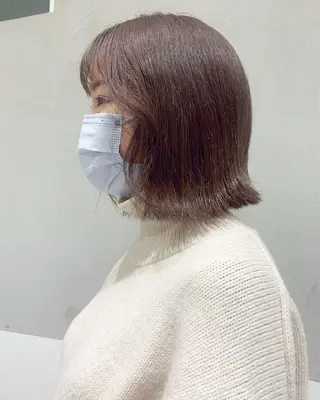ミディアム カラー minami🪷 暖色カラーのヘアスタイル