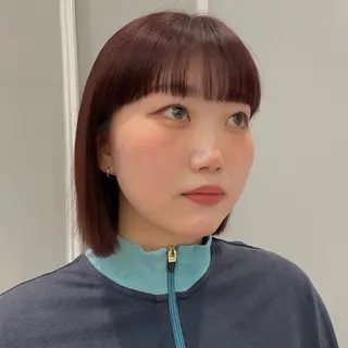 ショート 🩶赤み消しカラー 🐈‍⬛荻野美思🐾のヘアスタイル