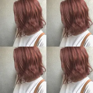 ミディアム カラー マツエク・マツパ 🤎ベージュカラー 🐶メンズパーマのヘアスタイル