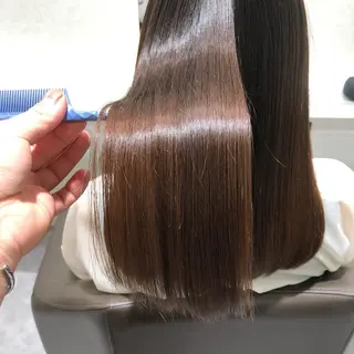 ロング ムトウセイマ/艶髪 /艶ケアWブリーチのヘアスタイル