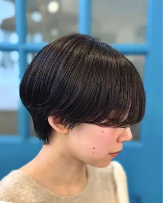 ショート パーマ ショート、韓国メンズ ヘアのかつらぎのヘアスタイル