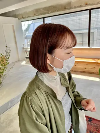 ショート カラー ショート・ボブ 徳竹淳一のヘアスタイル