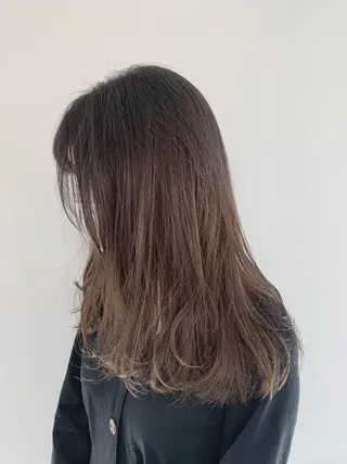 セミロング カラー パーマ ヘアアレンジ 加藤 綾華のヘアスタイル