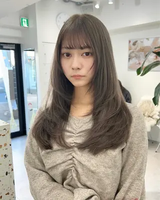 ロング カラー ✨レイヤーカット 海外ヘア/原宿✨のヘアスタイル
