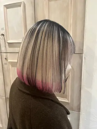 カラー 韓国風／ハイトーン 砂原洋介のヘアスタイル