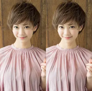 ショート 髪質改善くすみカラー 🍀/石川大輔のヘアスタイル