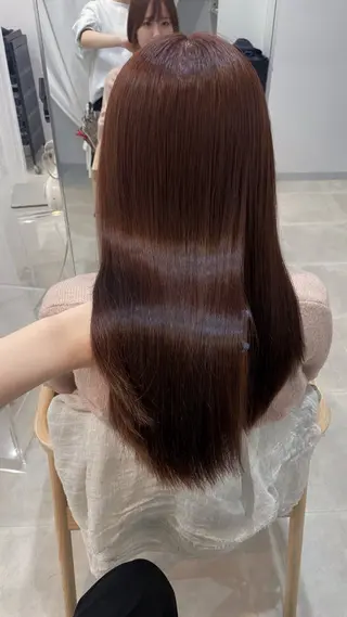 ロング 谷川 李奈のヘアスタイル