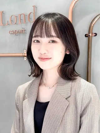 ミディアム 縮毛矯正/韓国ヘア /レイヤー🎀ミズキのヘアスタイル