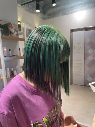 ショート カラー 🥇KEN /レイヤー/艶カラーのヘアスタイル