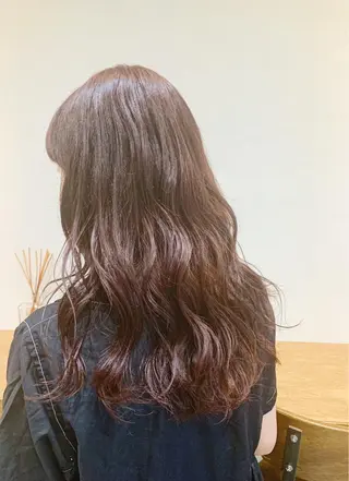 セミロング カラー ハイトーン/レイヤー 💜Akaneのヘアスタイル