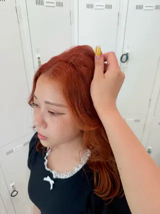 セミロング カラー 艶髪/ハイトーン ️🫧rino🫧のヘアスタイル