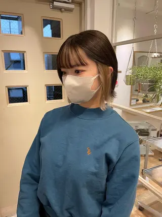 ミディアム カラー お洒落パーマ/ボブ ❄️Tomoka❄️のヘアスタイル