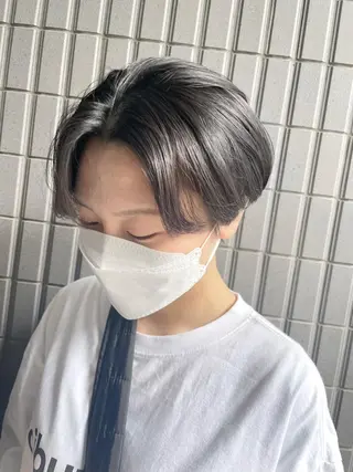 ショート パーマ メンズ 野町好花 レイヤー/髪質改善のヘアスタイル