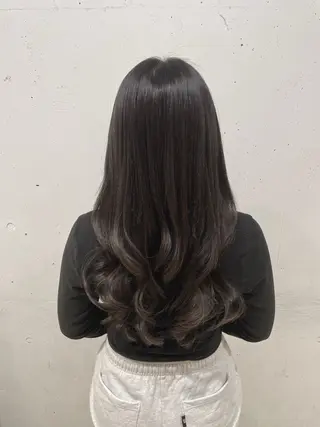 セミロング カラー ヘアアレンジ 髪質改善/縮毛/新宿 🫧SUZUKA🫧のヘアスタイル