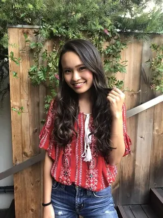 セミロング パーマ ヘアアレンジ Device ディバイスのヘアスタイル