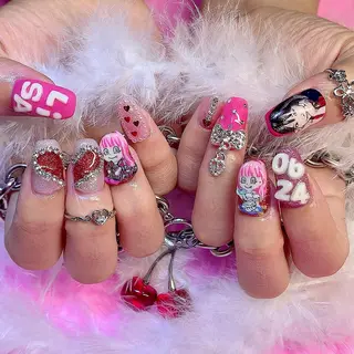 ネイル シェアサロンLei.g(レイジー)所属・3Dアートネイル💗 都築レナのネイルデザイン