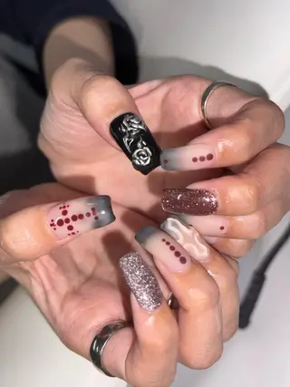 ネイル Nail Salon L'arc所属・💊大阪/心斎橋 moni🧠のネイルデザイン