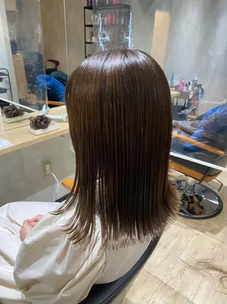 ミディアム カラー ✂韓国レイヤー 🦋みやび🪽のヘアスタイル