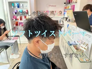 ショート パーマ メンズ 韓国風メンズ/毛流れ ヘアなら須田龍世のヘアスタイル