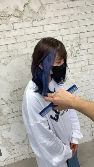 ミディアム L STUDIO心斎橋店所属・派手髪支持率No1 Eisukeのヘアスタイル