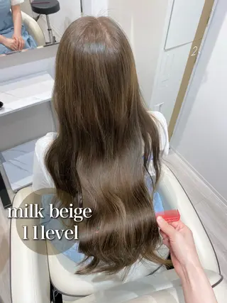 ロング 似合わせ艶髪カラー ❤️ハダユミのヘアスタイル