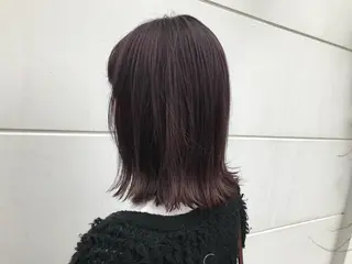 ミディアム カラー 透明感カラー ボブ ミディアム 齊木勇人のヘアスタイル