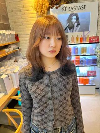 ミディアム カラー 池本 勇大のヘアスタイル